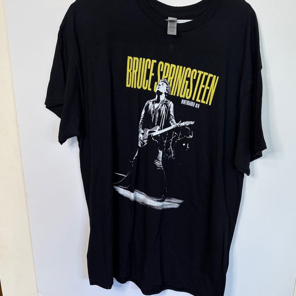 Black Bruce Springsteen Graphic Tee